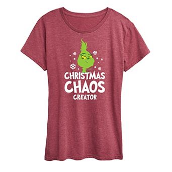 Women's Dr. Seuss Little Grinch Chaos Creator Graphic Tee