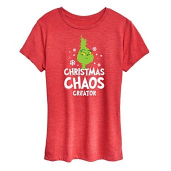 Women's Dr. Seuss Little Grinch Chaos Creator Graphic Tee