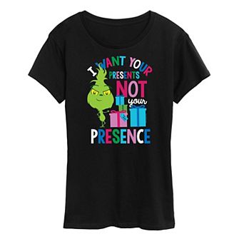 Women's Dr. Seuss Little Grinch Presents Graphic Tee