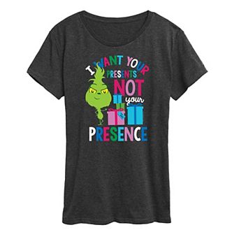 Women's Dr. Seuss Little Grinch Presents Graphic Tee
