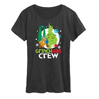 Women's Dr. Seuss Little Grinch Grinchmas Crew Graphic Tee