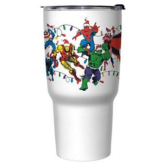 Marvel Avengers Christmas Lights 27-oz. Stainless Steel Travel Mug