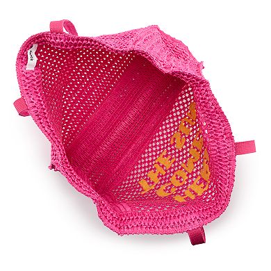 Sonoma Goods For Life® Claire Straw Verbiage Tote Bag