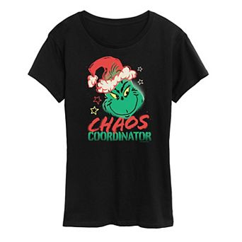 Women's Dr. Seuss The Grinch Chaos Coordinator Graphic Tee
