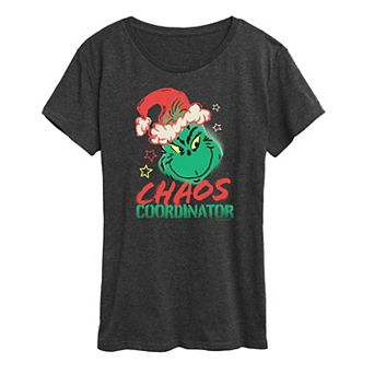 Women's Dr. Seuss The Grinch Chaos Coordinator Graphic Tee