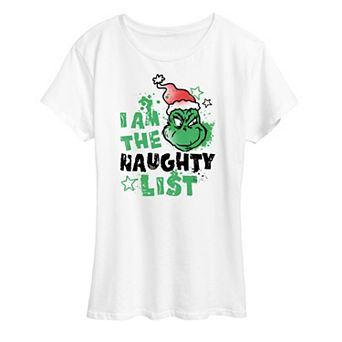 Women's Dr. Seuss The Grinch Naughty List Graphic Tee