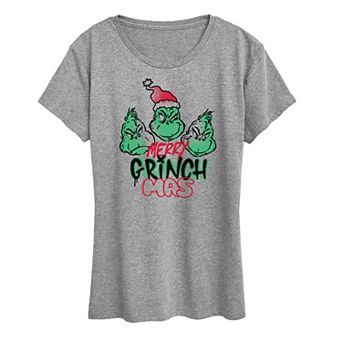 Women's Dr. Seuss The Grinch Merry Grinchmas Graphic Tee