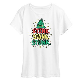Women's Dr. Seuss The Grinch Stink Stank Stunk Graphic Tee