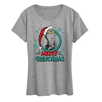 Women's Dr. Seuss The Grinch Grinchmas Circle Graphic Tee