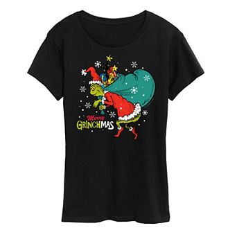 Women's Dr. Seuss The Grinch Grinchmas Toy Bag Graphic Tee