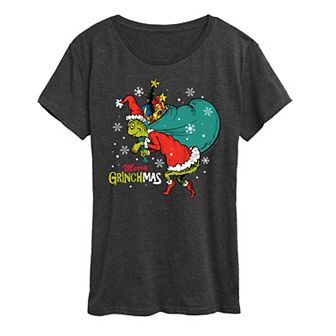 Women's Dr. Seuss The Grinch Grinchmas Toy Bag Graphic Tee