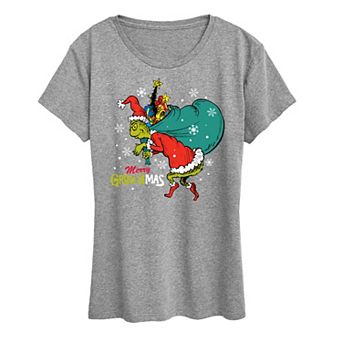 Women's Dr. Seuss The Grinch Grinchmas Toy Bag Graphic Tee