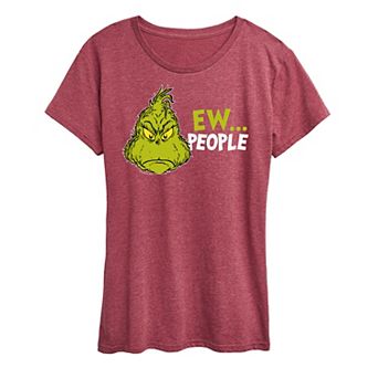 Women's Dr. Seuss The Grinch Ew People Graphic Tee
