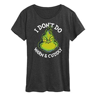 Women's Dr. Seuss The Grinch Don't Do Warm Cuddly Graphic Tee
