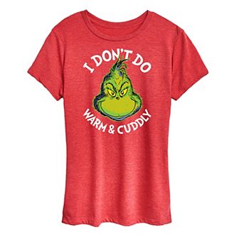 Women's Dr. Seuss The Grinch Don't Do Warm Cuddly Graphic Tee