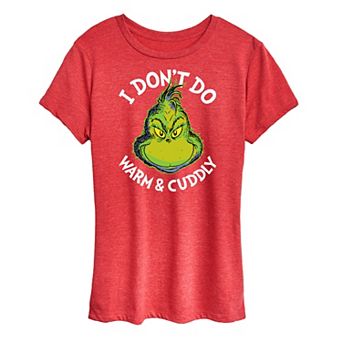 Women's Dr. Seuss The Grinch Don't Do Warm Cuddly Graphic Tee