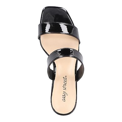 Easy Street Clovelle Women's Square Toe Block Heel Sandals