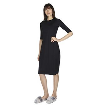 Bonded 3/4" Sleeve Slip Dress 42"