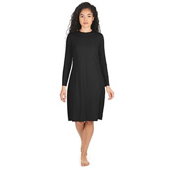 Women's Bonded Long Sleeve 42" Slip Dress