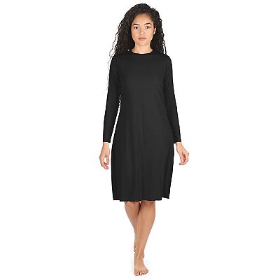 MeMoi - Women's Bonded Long Sleeve Slip Dress