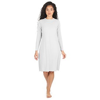 Women's Bonded Long Sleeve 42" Slip Dress