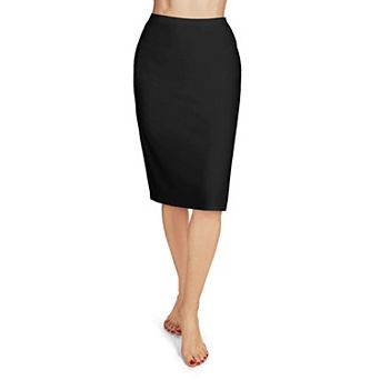 Women's High-Waisted Bonded Full Slip Skirt