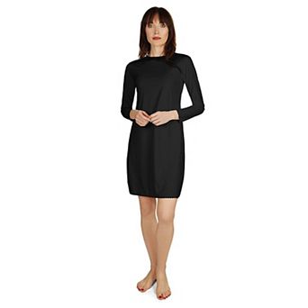 Women's Bonded Long Sleeve 38" Slip Dress