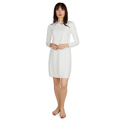 chinese dress ladies Cotton Full Sleeve Slip Navy | Modest Slip Dresses main image 1