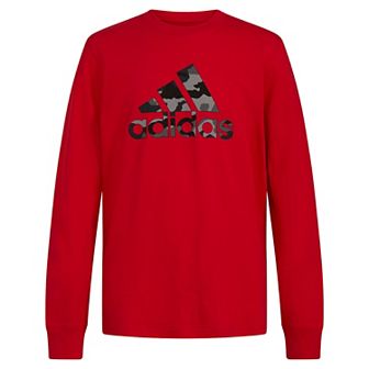 Boys 4-7 adidas France Camo Logo Long Sleeve T-Shirt