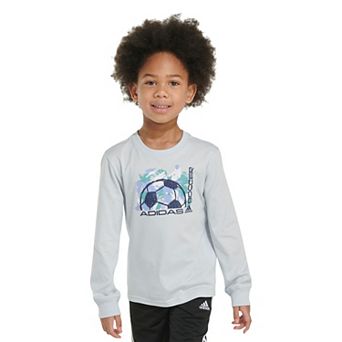 Boys 4-7 adidas Soccer Long Sleeve Graphic T-Shirt
