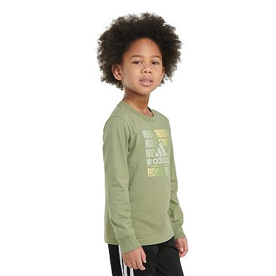 Boys 4-7 adidas Logo Graphic Long Sleeve T-Shirt