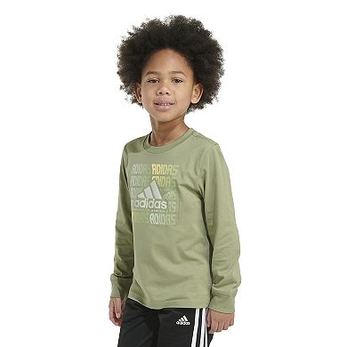 Boys 4-7 adidas Logo Graphic Long Sleeve T-Shirt