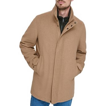 Men's Dockers® Wool Blend Walking Coat with Quilted Bib