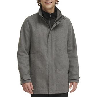 Men's Dockers® Wool Blend Walking Coat with Quilted Bib