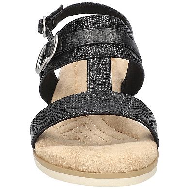 Sandales Femme Easy Street Noires - Taille 7.5 US - Slingback à Talon Bas, Légères Et Confortables