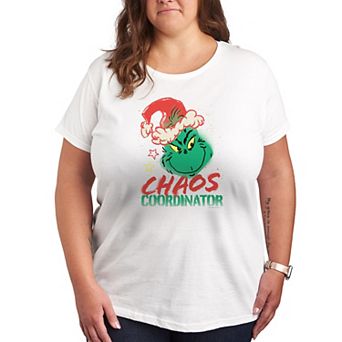 Plus Dr. Seuss The Grinch Chaos Coordinator Graphic Tee