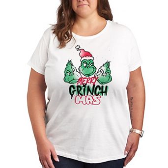 Plus Dr. Seuss The Grinch Merry Grinchmas Graphic Tee