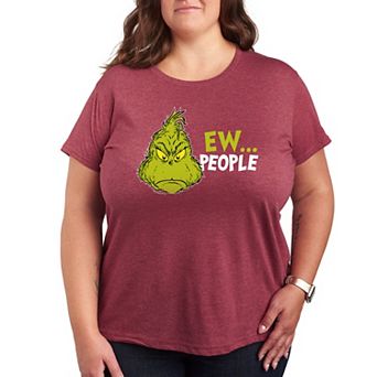 Plus Dr. Seuss The Grinch Ew People Graphic Tee
