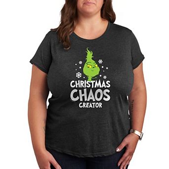 Plus Dr. Seuss Little Grinch Chaos Creator Graphic Tee
