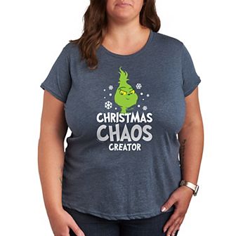 Plus Dr. Seuss Little Grinch Chaos Creator Graphic Tee
