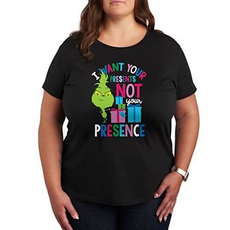 Plus Dr. Seuss Little Grinch Presents Grinch Graphic Tee