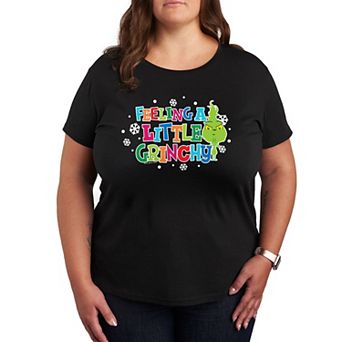 Plus Dr. Seuss Little Grinch A Little Grinchy Graphic Tee