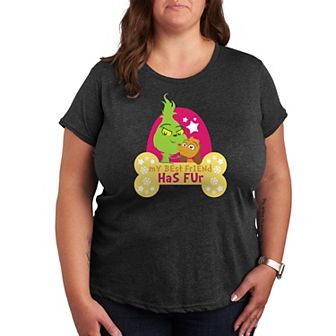 Plus Dr. Seuss Little Grinch Best Friend Has Fur Graphic Tee