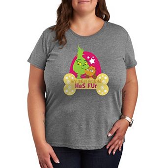 Plus Dr. Seuss Little Grinch Best Friend Has Fur Graphic Tee