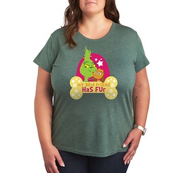 Plus Dr. Seuss Little Grinch Best Friend Has Fur Graphic Tee