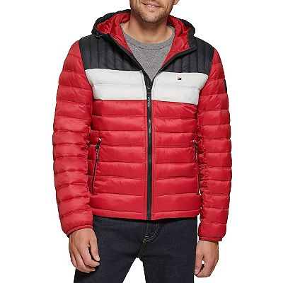 Red tommy hilfiger coat mens online