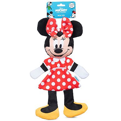 Disney's Minnie Mouse Plush Head Flat Body Dog Toy