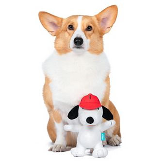 Peanuts Baseball Snoopy Squeaker Dog Toy