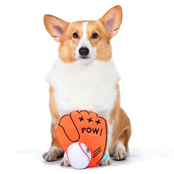 Peanuts Baseball Glove and Ball Dog Toy