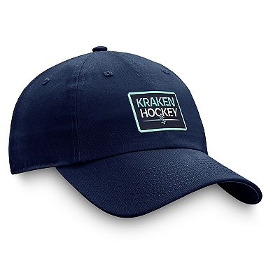 Men's Fanatics Branded Deep Sea Blue Seattle Kraken Authentic Pro Prime Adjustable Hat
